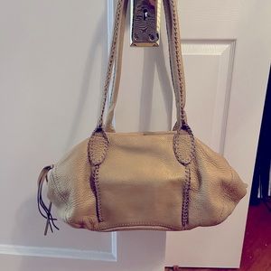 Vintage Express Genuine Gold Leather Purse